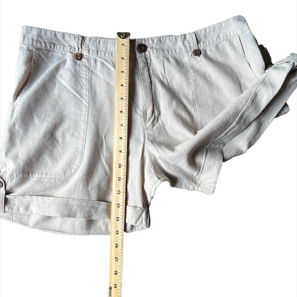 Patagonia Island Hemp Casual Ivory Organic Cotton Blend Shorts. size 14 - Picture 5 of 8